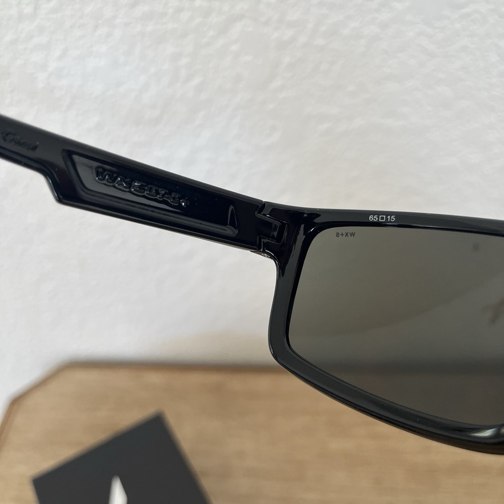 Wiley X Peak ACPEA01 Gloss Black Silver Flash Lens Near Mint w/ Case - Picture 16 of 16